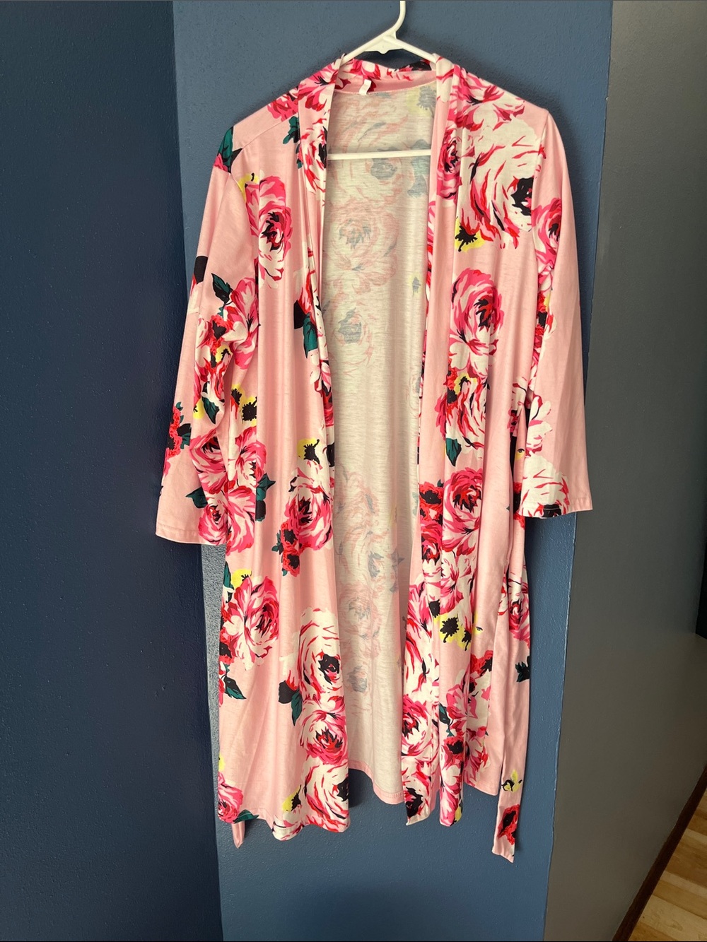 Maternity robe with matching swaddle set